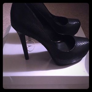 JS- Rebecca Snakeskin platform! You will looove!